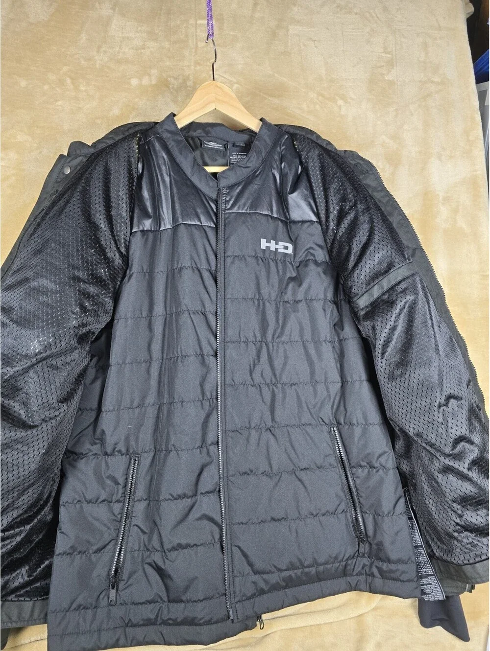 Harley-Davidson Men's Bentan Water-Resistant Riding Jacket Black 97227-18VM M